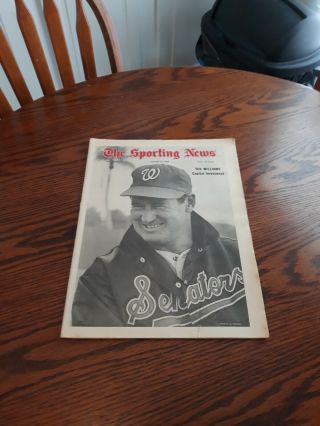 March 15,  1969 - The Sporting News - Ted Williams Of The Washington Senators