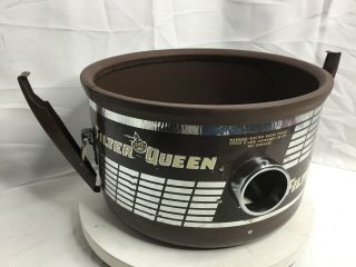 Vintage Filter Queen Portable Vacuum Cleaner Dirt Canister Bucket W/ Latches