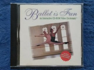 Ballet Is Fun Interactive Cd - Rom Video Dictionary (pc,  Win95/mac,  1996) Vintage