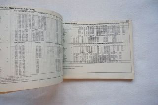 1990 1991 Italy Italian Train Railway Timetable Orario Generale Pozzoraio Italia 3