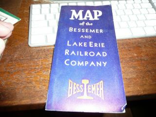 Map Of The Bessemer And Lake Erie Railroad Company - Ca: 1955