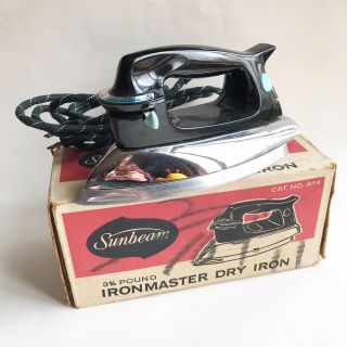 Vintage Sunbeam Ironmaster Dry Iron Model A - 14 Box