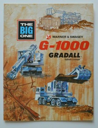 Gradall Cranes Warner & Swasey G - 1000 1977 Dealer Brochure - English - Usa