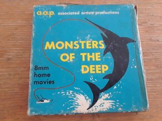 Vintage 8mm Film Monsters Of The Deep - A.  A.  P.  Home Movies Short Film
