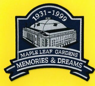 Toronto Maple Leafs 1999 Maple Leafs Gardens - Memories And Dreams Jersey Patch