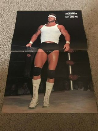 Vintage Lex Luger Centerfold Poster Nwa Wcw Wwf Awa 1980s The Total Package