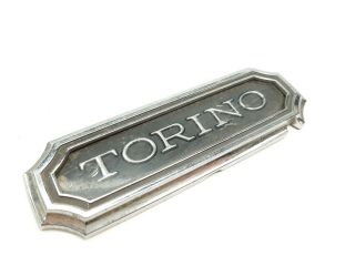 Ford - Torino - Vintage - Metal Car Emblem Logo Badge Nameplate