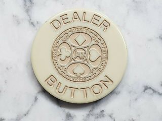 Vintage Jax Poker Double Sided Dealer Button Puck Marker 2 "