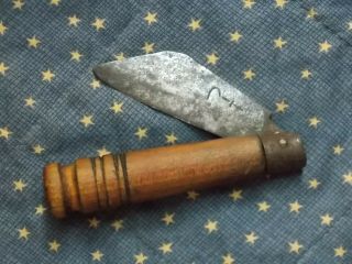 Revolutionary War Era Penny Knife.  18th To Early19th Century Folding Knife