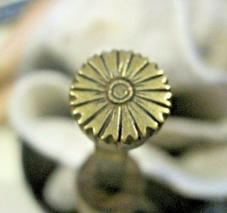 Bookbinding: Decorative Antique Brass Stamps In The Form Of A Stylised Flower