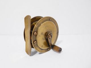 Vintage Antique 2 ½ " Brass Crankarm Trout Fly Fishing Reel