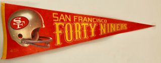 Vintage 1980s San Francisco 49ers Pennant - Full Size (nfl)