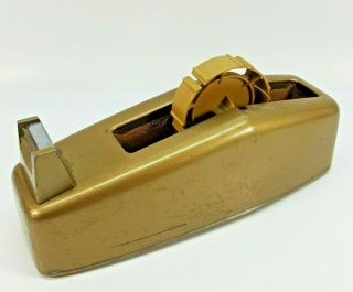 Vintage Scotch Heavy Duty Tape Dispenser Model C - 23 Gold Cast Iron