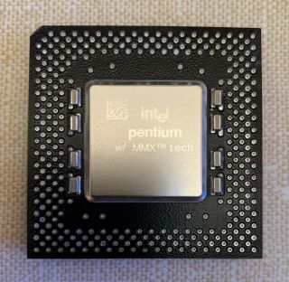 Intel Pentium Mmx 233mhz Sl27s - Vintage Cpu