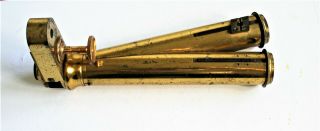 Pair Binocular Tubes From Antique Brass Microscope