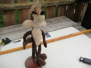 Vintage Looney Tunes Plush 1994 Applause Road Runners Character Wile E Coyote