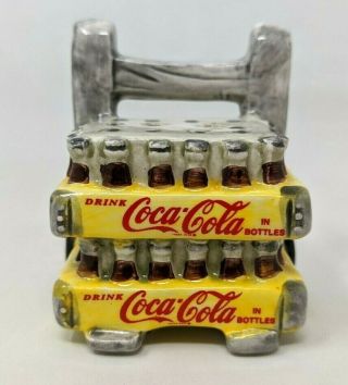 Vtg 1996 Coca Cola Ceramic Soda Bottle Cart Replacement Salt Pepper Shaker Fp20