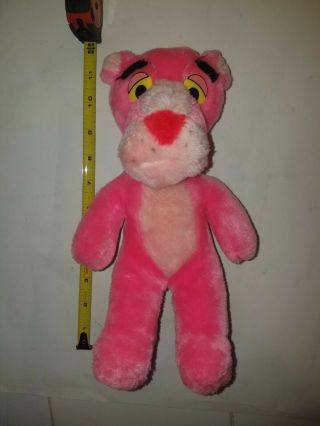 Vintage 1980 - Pink Panther - 11 " Plush Mighty Star Cat Doll