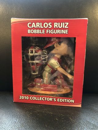 Carlos Ruiz Phillies Bobble Figurine 2010 Collectors Edition
