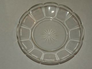 8 Antique Cut Glass Crystal Dessert Dishes Plates