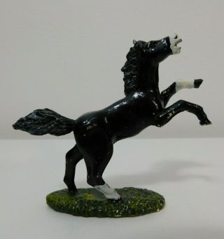 Vintage Calhoun St 5050 Black Horse Pony Toy Figure Metal / Painted Lead Pewter?
