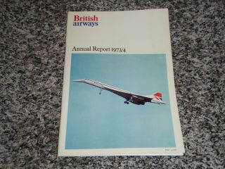 Old 1973 - 74 British Airways Annual Report
