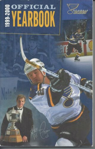 1999 - 2000 St.  Louis Blues Official Yearbook - Nhl Al Macinnis