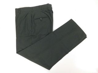 Vintage Us Army Dress Green Poly/wool Serge Ag - 489 Pants 34 R Reg Trousers Euc