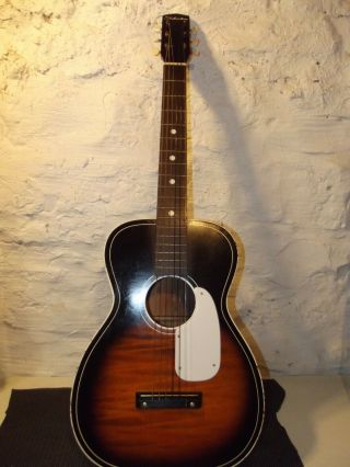 Vintage 1960’s Harmony H 604 Silvertone Guitar Read,  Needs Minor Repair