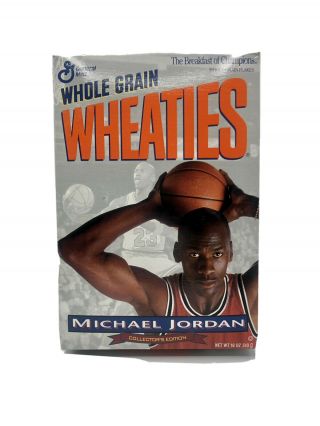 Wheaties Michael Jordan Silver Cereal Box Collectors Edition 1993