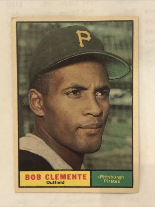 1961 Topps Roberto Clemente Pittsburgh Pirates 388.  Hall Of Fame.