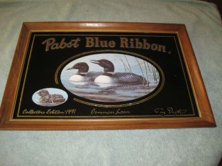 Vintage 1991 Pabst Blue Ribbon Collectors Edition Common Loon