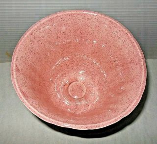 Mid Century Vintage Red Wing Pottery Pink Speckled Footed Planter M - 1591 2