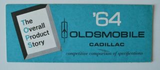 Oldsmobile Cadillac Chevrolet Spec 1964 Dealer Brochure - English - Canada