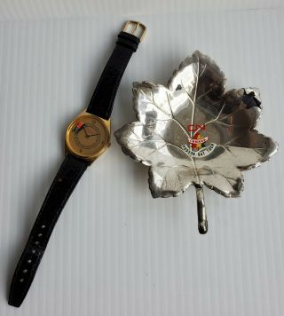 Canadian National Railway (cnr) Memorabilia - Watch & Metal Tray