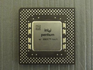 Intel Sl27j Pentium Mmx 200mhz Socket 7 Vintage Cpu Processor Fv80503200