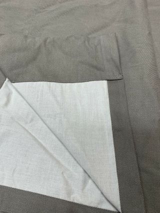 Single Restoration Hardware Brushed Cotton Twill Curtain Panel Fog Grey 96X50 3
