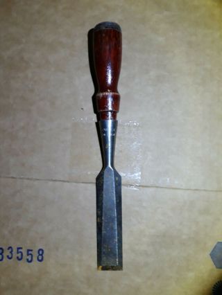 Vintage Stanley Wood Handle 1 Inch Chisel