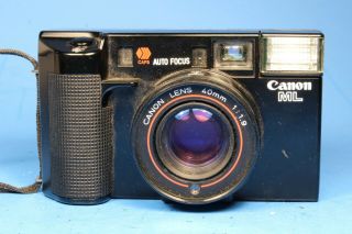Vintage Canon Af35ml 35mm Point & Shoot Film Camera 40mm 1:1.  9 - Parts/repair