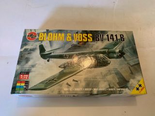Vintage Blohm & Voss Bv 141 B Airplane Model By Airfix Made In France 1/72