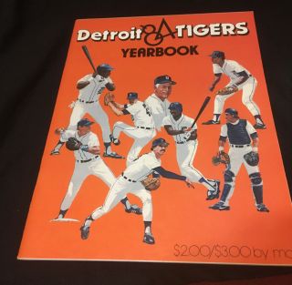 1984 Official Detroit Tigers Mlb World Series Champions Baseball Yearbook