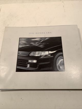 1991 Honda Crx Sales Brochure Si Hf