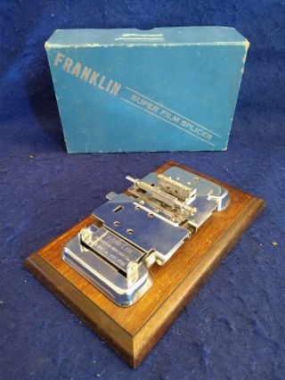 Vintage Franklin Standard Film Splicer S - 100 For 8mm & 16mm Silent Or Sound Film