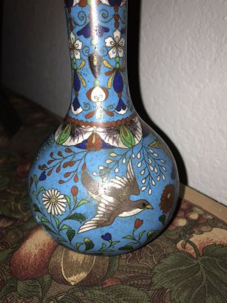 Antique Cloisonné 6” Vase.  In Conus