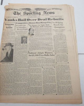 The Sporting News Newspaper Babe Ruth June 22,  1944 101014lm - E