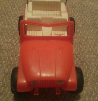 000 Vintage Gay Toys Inc Orange Plastic Jeep USA Made 2
