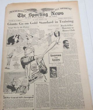 The Sporting News Newspaper Babe Ruth March 8,  1945 101014lm - Eb3