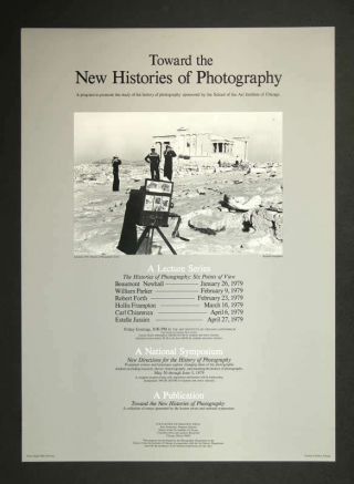Vintage 1979 Poster Toward The Histories Of Photography,  Chicago