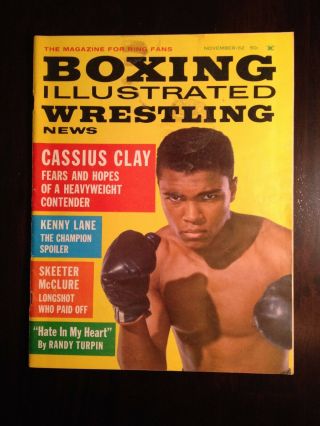 November 1962 Boxing Illustrated Wrestling News Cassius Clay Muhammad Ali