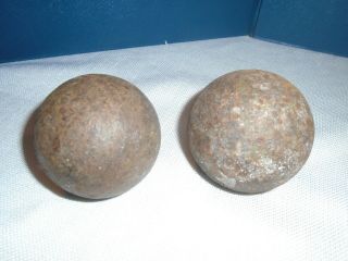 Antique Cannon Balls 3 In Civil War Cannon Ball Revolutionary War Cannon Ball?